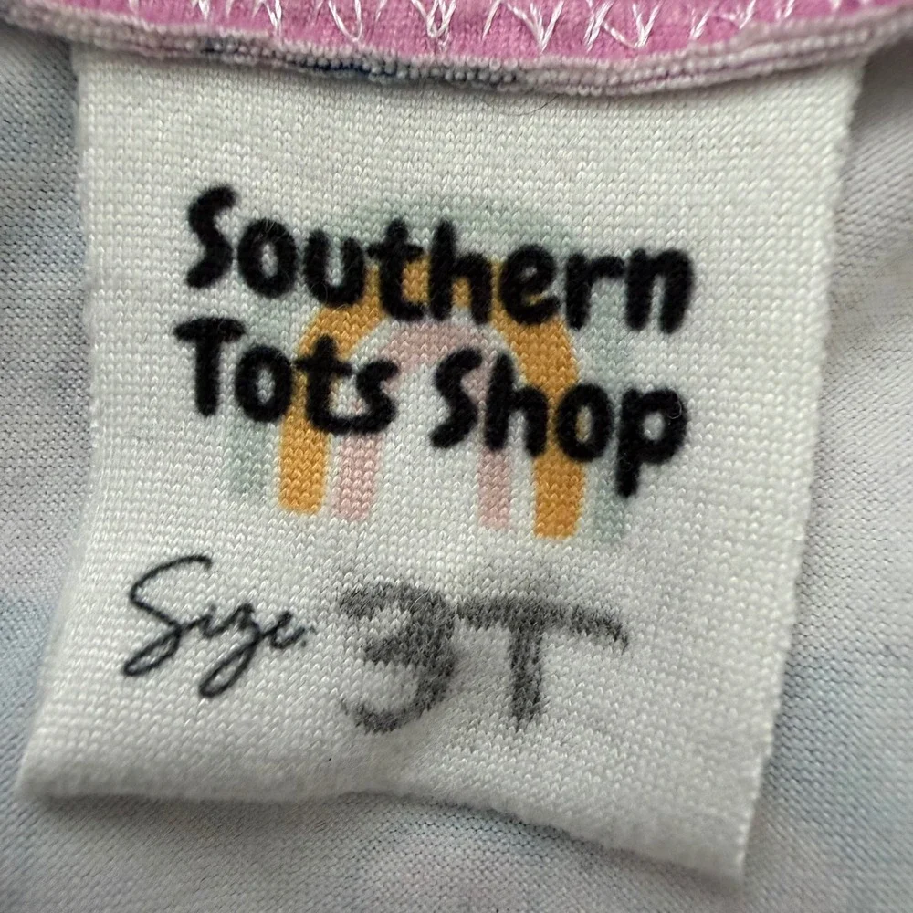 Southern Tots Shop Minnie Mouse Pink Striped Skater Dress Kids Size 3T
